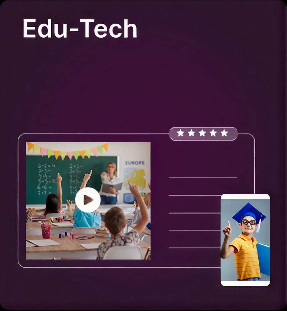 Education UI/UX design example