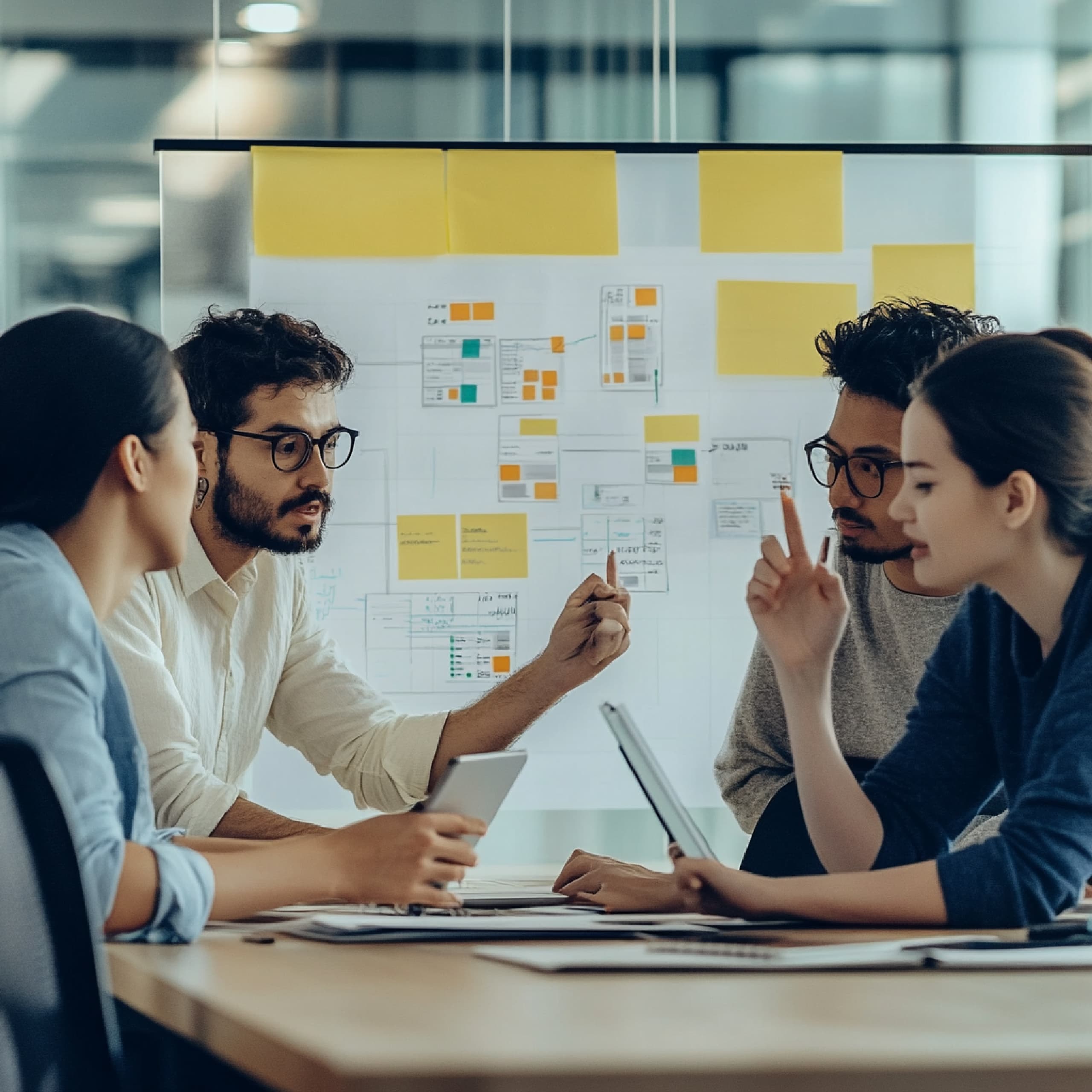 Team reviewing an existing website before a migration